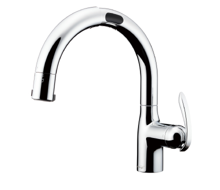 浄水器付きタッチレス混合水栓
