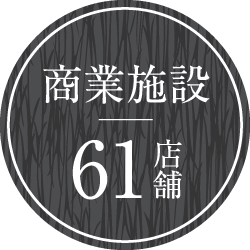 商業施設61店舗